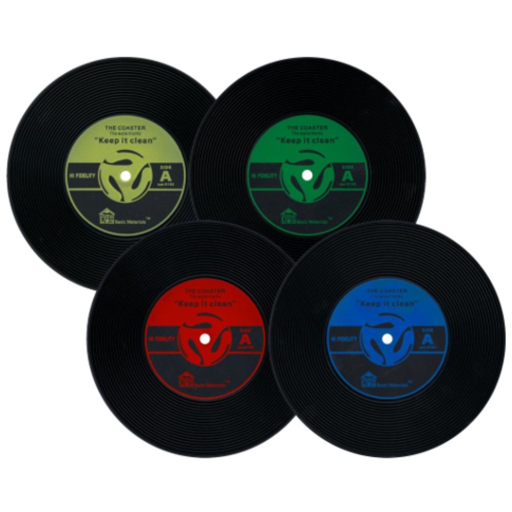 Vinyl Record Coaster Set of 4 - NWOT